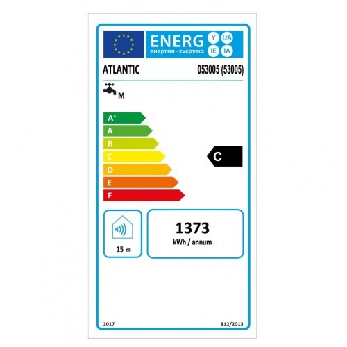 Chauffe-eau électrique 50L Atlantic Chauffeo Plus vertical mural stéatite