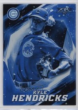 2017 Topps Fire Blue Chip Kyle Hendricks #66 b4d