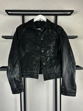 Vintage Avant Garde Gothic Japanese Style USA Real Leather Blauer Jacket 90s Y2k