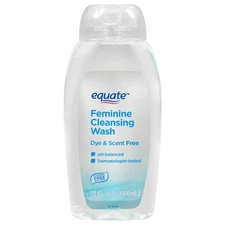Equate Feminine Cleansing Wash For all Skin Types, Scent & Dye Free, ph-Balanced