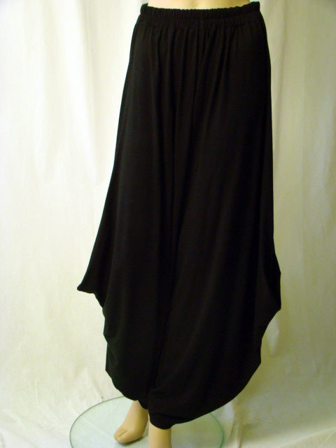 Designer Layered Look Button Cloud Boots Balloon Pants 44,46