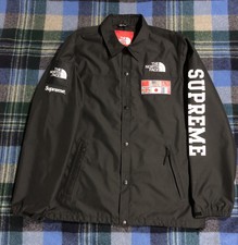 supreme x the north face jacket map