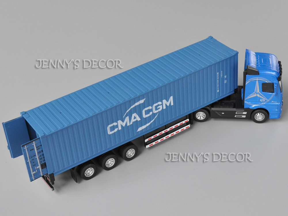 WSI MODELS CMA CGM トレーラー 1:50 1:50 Scale Diecast Model Truck Toys Actros Tractor With Container