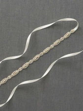 Bridal Sash Belt Thin Silver Crystal bridesmaid Sash Belt Skinny Rhinestone Belt