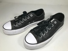Converse Chuck Taylor All Star Black With Sparkle Low Top Size Men s 8/Women 10