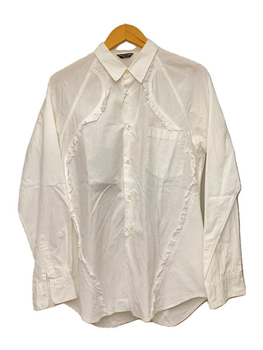 COMME des GARCONS HOMME PLUS Long Sleeve Shirt Cotton WHT Solid 