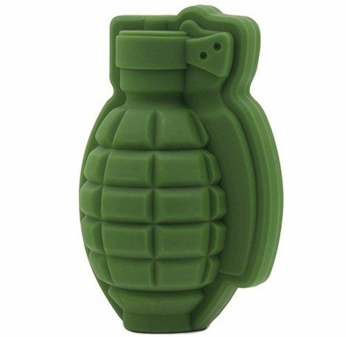 Ice Cube Mold 3D Grenade Shape Maker Bar Party Silicone Trays Mold - Picture 2 of 5