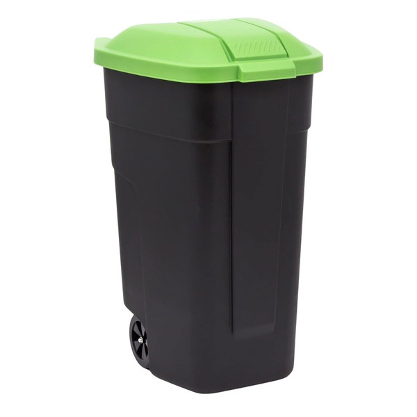 Cubo de basura para segregación de residuos Curver Papelera con ruedas 110L