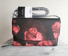 Simply Vera Vera Wang Signature Small Crossbody Handbag Red Rose Blossom