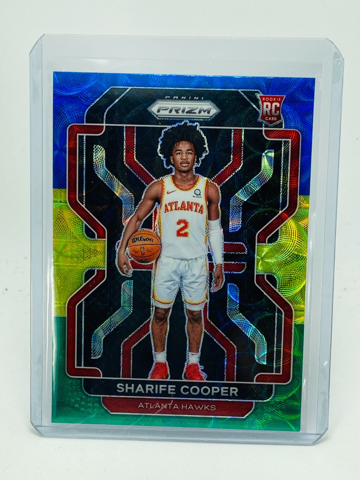 2021-22 Panini Prizm Sharife Cooper RC Blue / Yellow / Green Choice #280