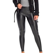 Hue Leatherette High Rise Leggings