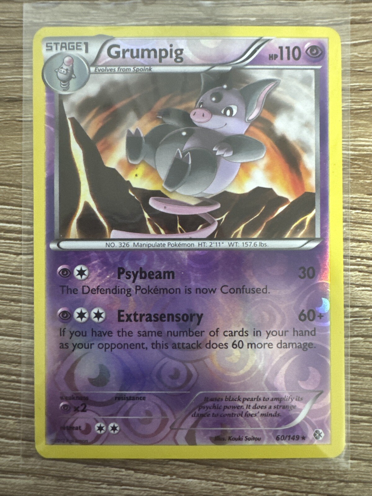 Grumpig 60/149 Boundaries Crossed Reverse Holo