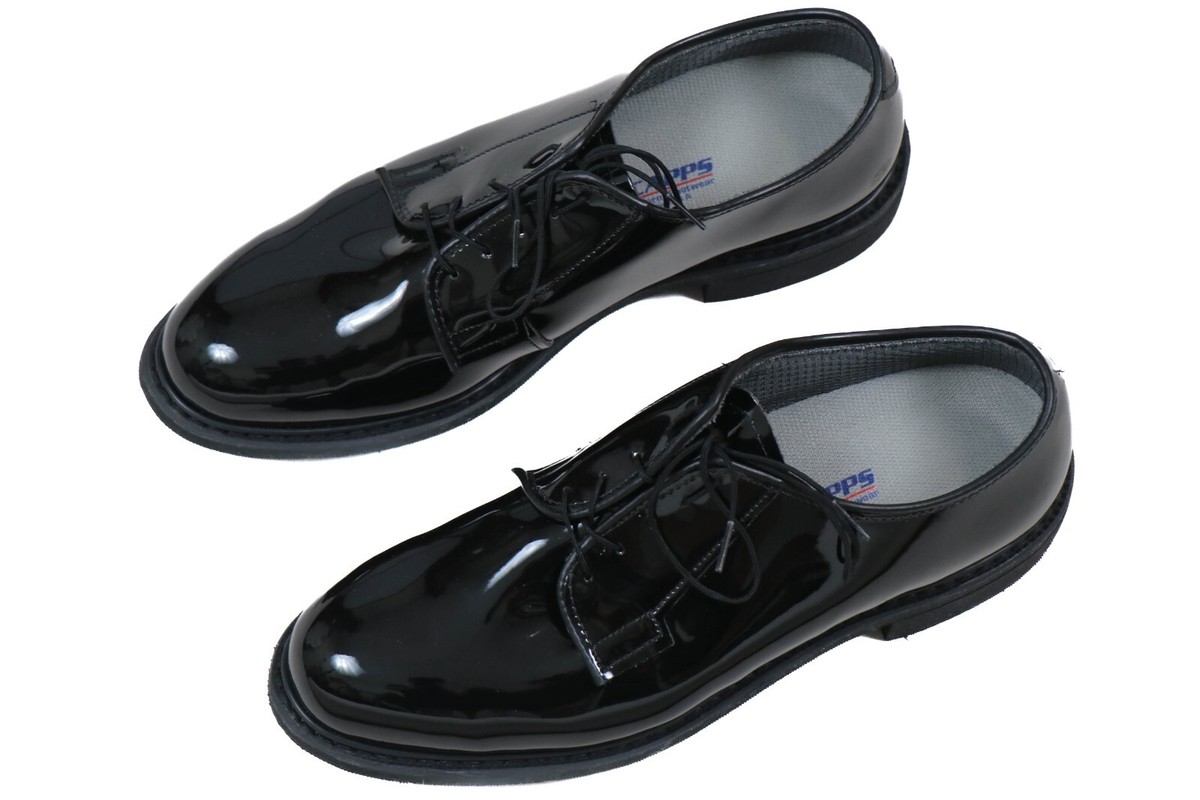 12.5 C - BATES US Military High Gloss Oxford Shoes Dress Shoe ASU