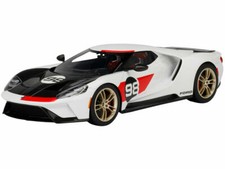 2021 FORD GT #98 WHITE "HERITAGE EDITION" 1/18 MODEL CAR BY TOP SPEED TS0317