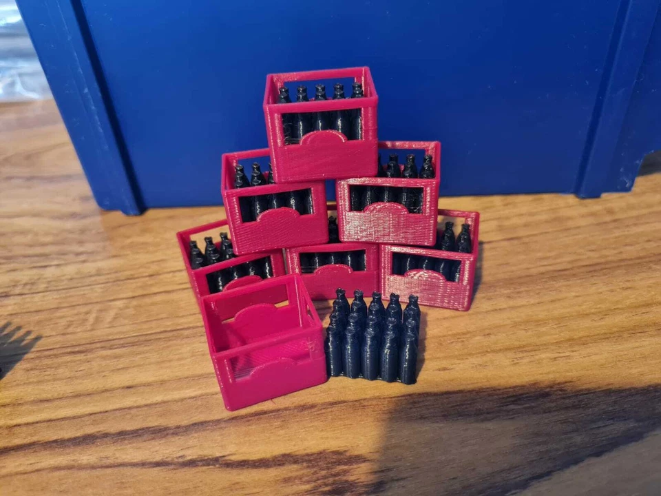 1:14 Plastic Stackable Beer Crates RC Load Tamiya Truck scale 6 pack Diorama - image 2 of 4