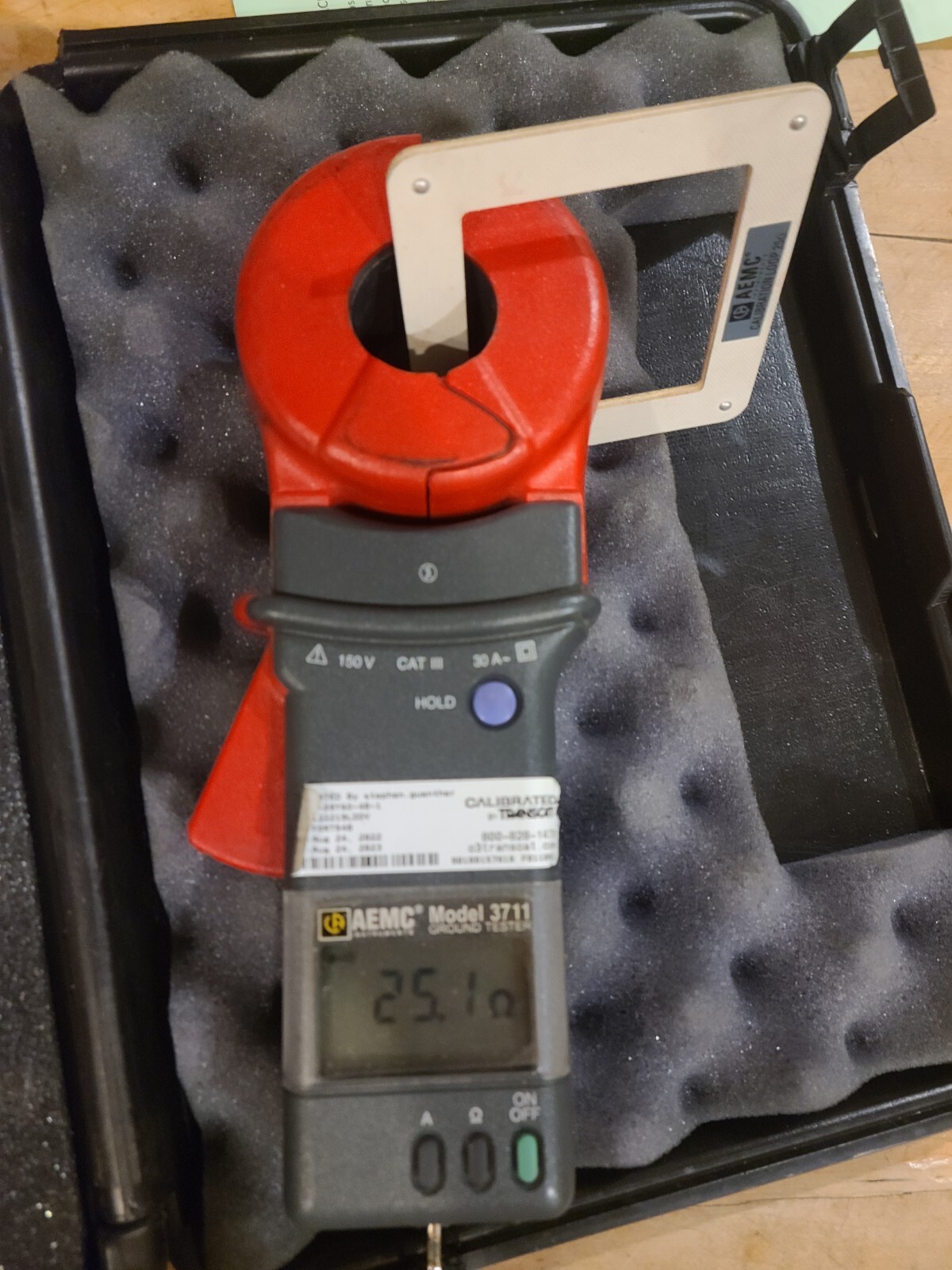 AEMC 3731 ClampOn Ground Resistance Tester field test loop eBay
