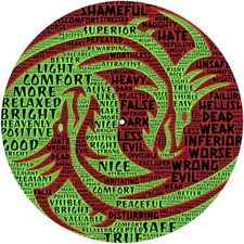 Slipmat Slip Mat for Felt 12" Turntable LP DJ Record Player WORDS OF CONFLICT 2