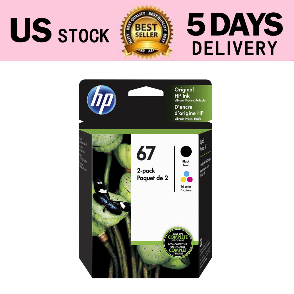 Ink Cartridges 67 Black And Tri-Color Ink 2 Pack 3YP29AN NEW-image