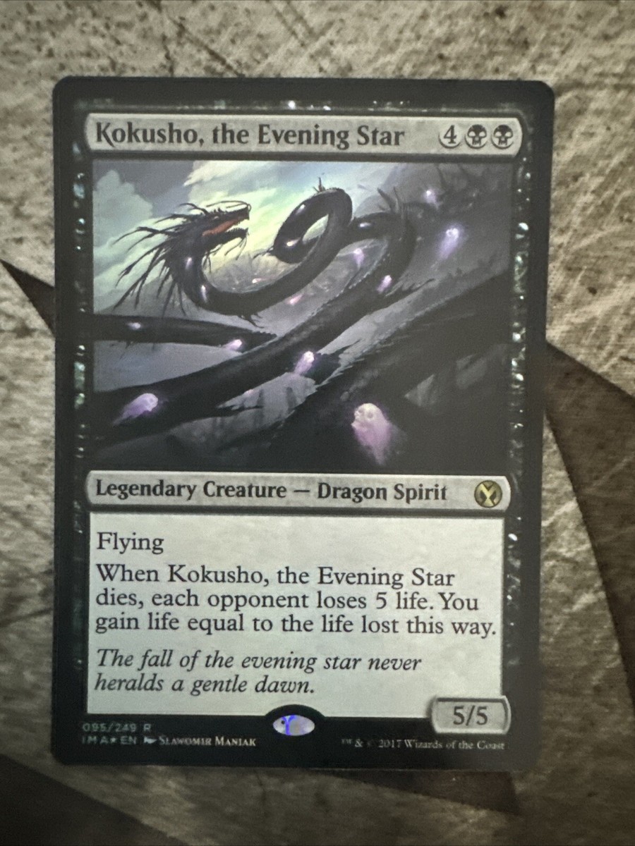 MTG Kokusho, the Evening Star Iconic Masters 095/249 Foil
