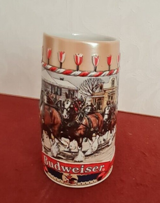 Budweiser Weihnachtsbierstein 1986