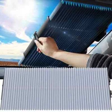 Car Window Sunshades Retractable Windshield Curtains Sun Visor Car Sun Shades