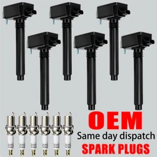 6X OEM Ignition Coil & Iridium Spark Plug for Chrysler Dodge Jeep Ram 3.6L UF807