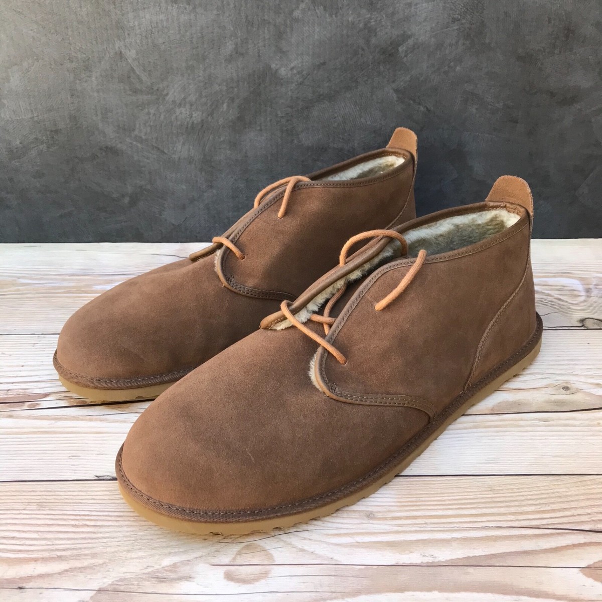 UGG Maksim Shearling Lined Suede Chukka Boots Men's Size 17 Dark
