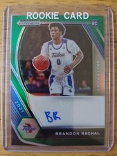 2021 Prizm Draft Picks Brandon Rachal Rookie Auto DP-BR. RC