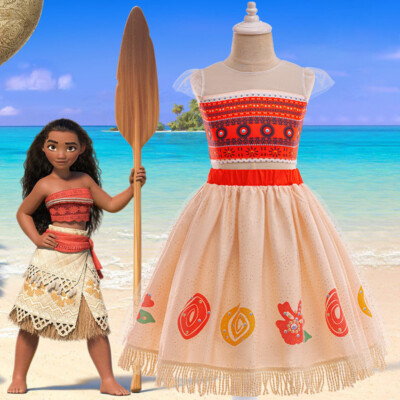 Handmade Moana Costume Diy Kids Girls 2024 Moana Cosplay Party