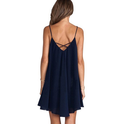 Loose Fit Women's Short Dress, Perfect for Summer Weather, Black, Size S-6XL - Picture 11 of 22