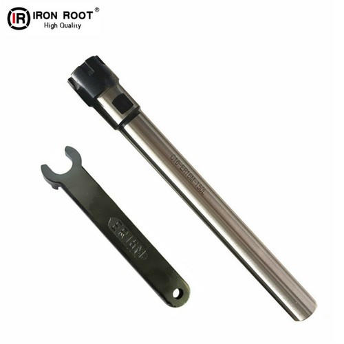 1P C16-ER16M-150L Collet Chuck Holder CNC Extension Rod Straight Shank+1P Wrench
