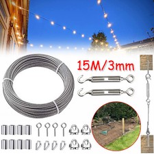 Garden Wire Rope Wire Rope Kit Picture Wire Wire Fence Roll Kit for Wisteria 15m