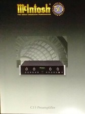 RARE McIntosh 1999 50TH ANNIVERSARY C15 PREAMPLIFIER LITERATURE