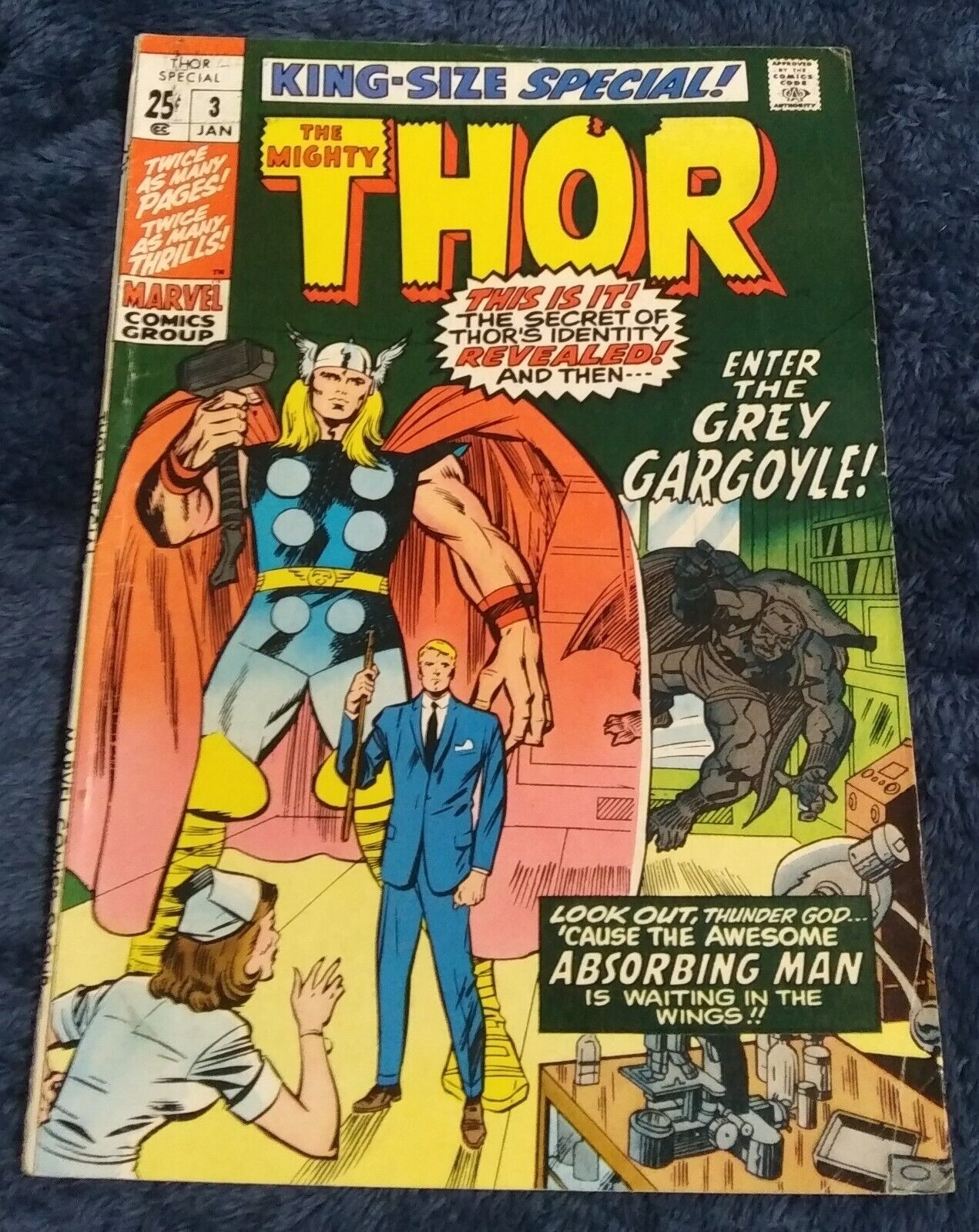 1971 Thor King Size Special # 3 Marvel Comics Book Stan Lee Jack Kirby 