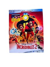Incredibles 2 Blu-ray  DVD  Digital Copy 2018 Brand New, ripped Slip Cover