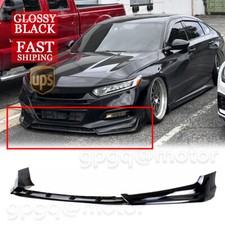 For Honda Accord 2018-2020 Glossy Black Acr Style Front Bumper Lip Splitter Kits