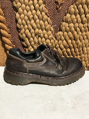 Dr martens mens brown distressed leather shoes size 10 s-l400.jpg main image 2