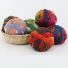 Rainbow Wool Yarn Crochet for Knitting Scarf Shawl Blanket Sweater DIY 100g