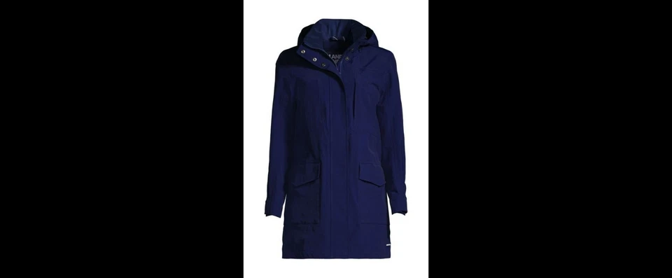 Lands End Women's Squall Raincoat Blue UK M RRP £135 LN112 MM 03 - Image 3 of 4