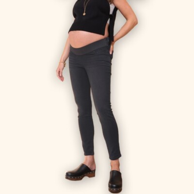 New Look Lift and Shape Black Grey Under-Bump Maternity