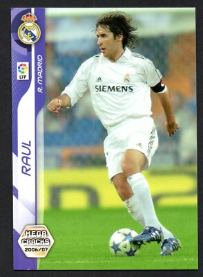 Carte Panini RAUL 381 Mega Estrellas – Real Madrid, La Liga 2005-06