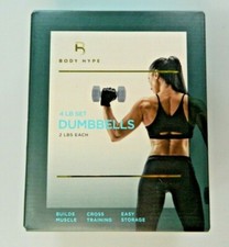 NEW BODY HYPE 4 LB SET DUMBBELLS 2 LBS EACH Hand Weights Workout Gym
