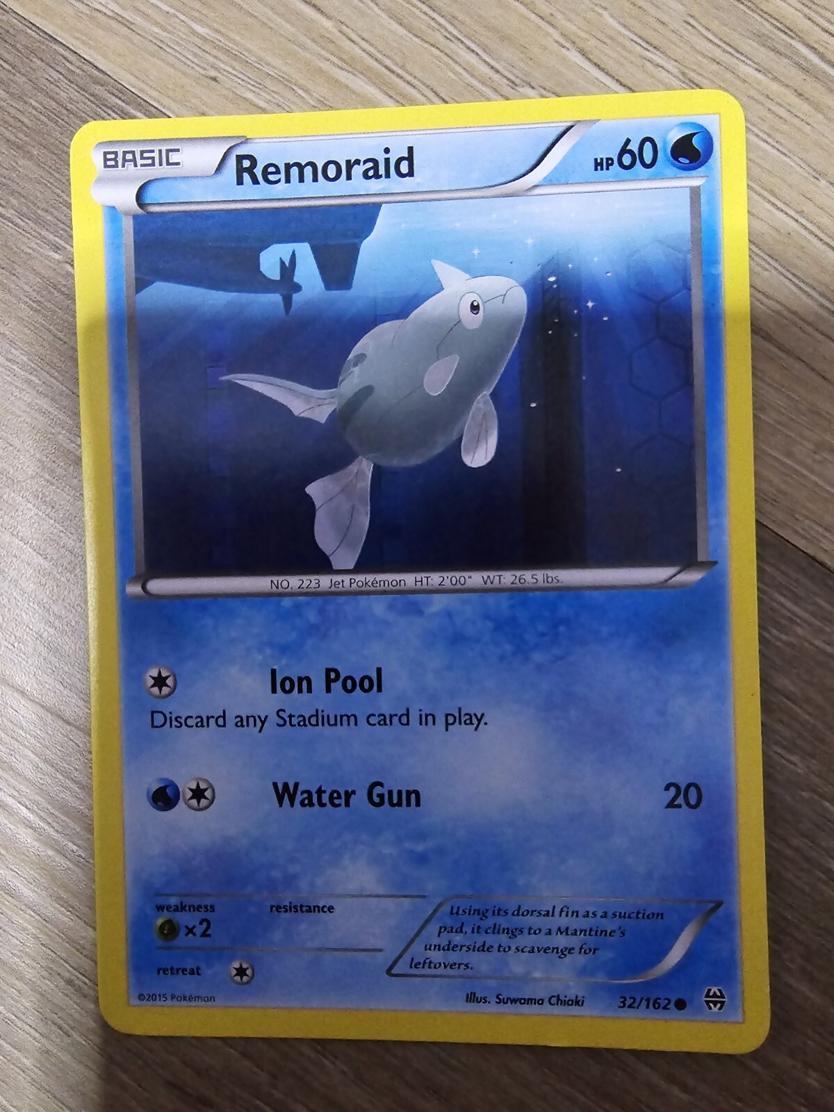 Pokemon TCG Remoraid XY BREAKthrough 32/162 Regular Common Card NM