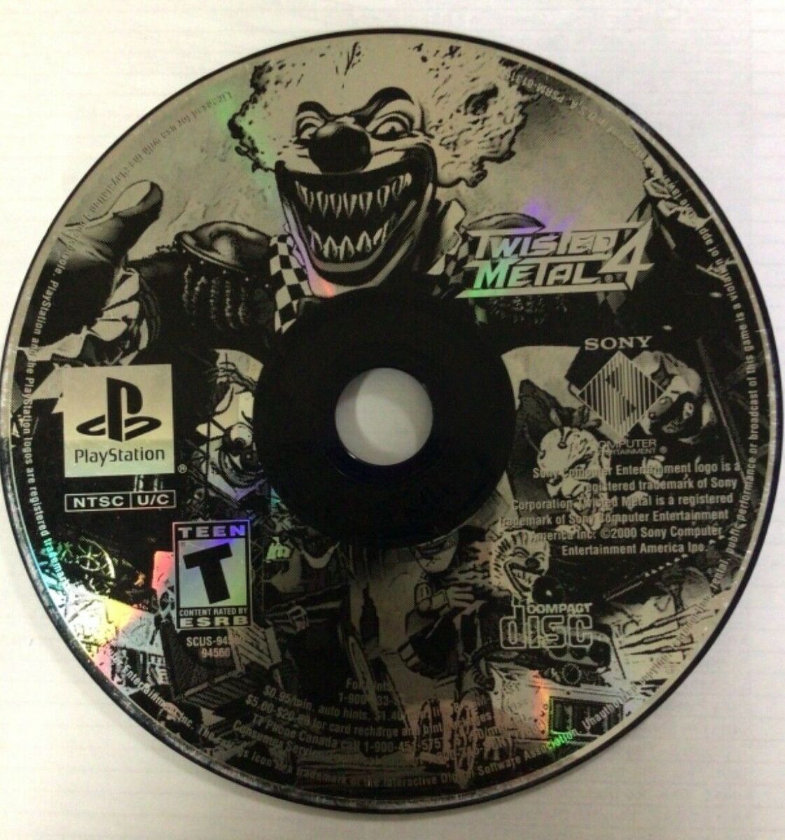 DISC-CONTENT — TWISTED METAL 4