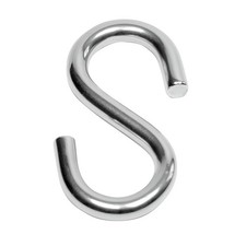 Multi pack Stainless Steel S Hooks 3 to 8mm Kitchen Clothes Hanger Shaped Hooks