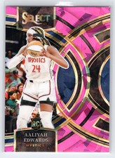 Aaliyah Edwards - 2024 Select WNBA - Premier Pink Ice #130 - Rookie - Mystics