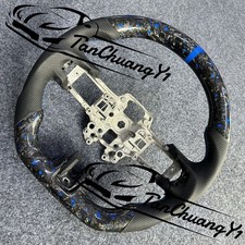 Forged Carbon Fiber Steering Wheel Fit For Ford Mustang Shelby Gt 2018-2023 Forged Carbon Fiber Steering Wheel Fit For Ford Mustang Shelby Gt 2018-2023