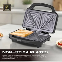 SUPERLEX Deep Fill Toastie Maker 1000W LARGE Toasty 2 Slice Sandwich Toaster SS
