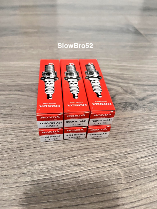 Honda Genuine NGK Spark Plugs 12290-R70-A01 LZKR7B-11 6 Pack, Made in Japan