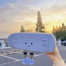 34cm Fun Sports Skateboard Plush Toy Home Bedroom Plush Decorative No Tag Gifts